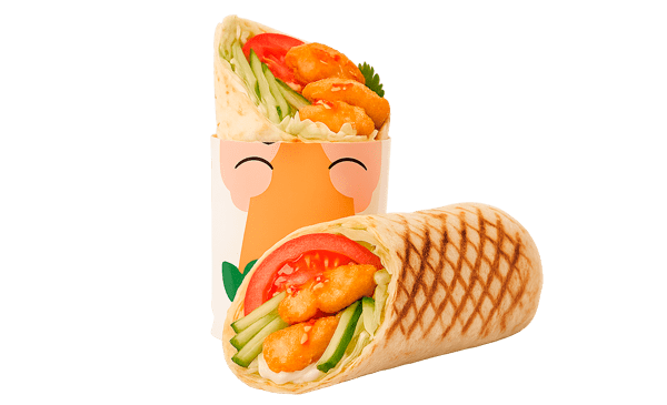 Шаурма з тигровими креветками