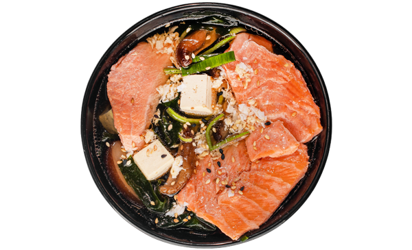 Місо суп з лососем