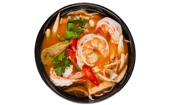 Том-Ям Кунг з креветками менш гострий