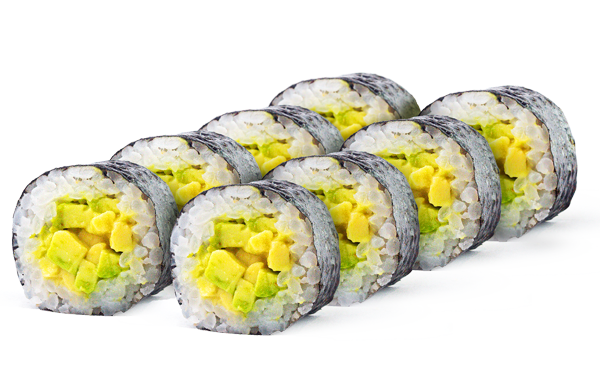 Макі з авокадо та унагі