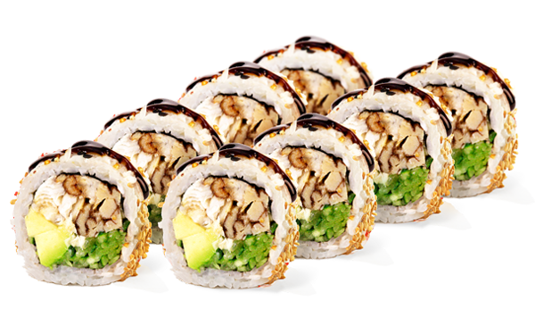 Каліфорнія з вугрем та унагі