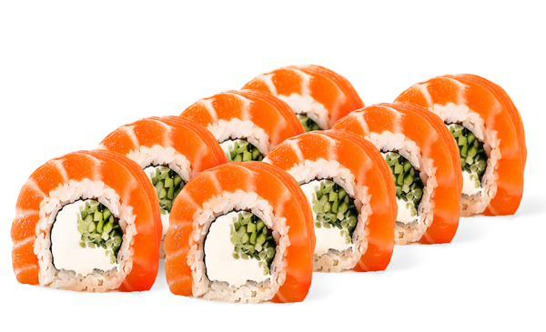 Філадельфія з лососем та огірком