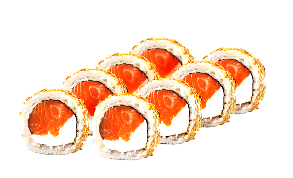 Філадельфія з лососем в кунжуті