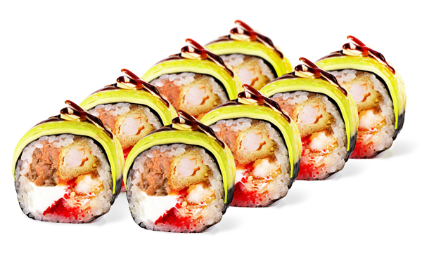 АбоФуто з печеним лососем