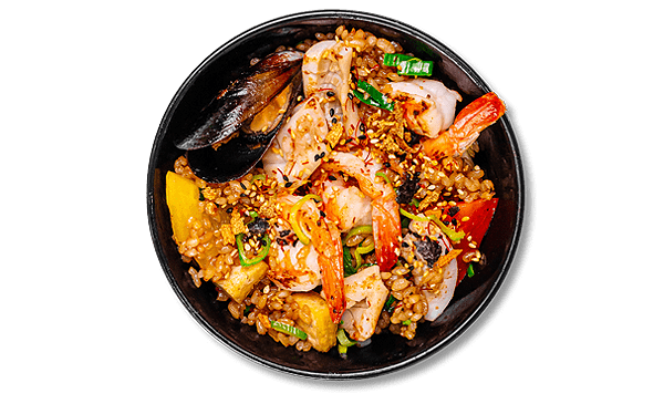 Тяхан рис з морепродуктами