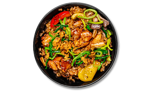 Тяхан рис з яловичиною "кім-чи"