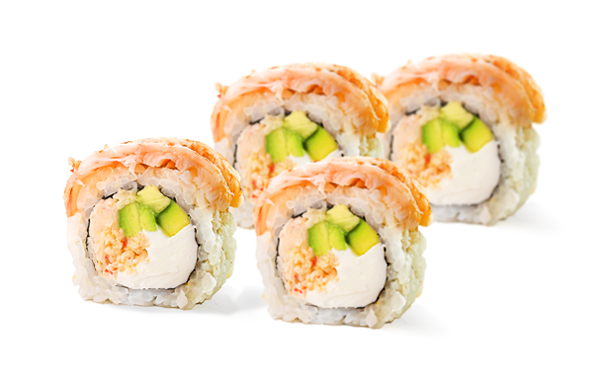 1/2 Філадельфіі з креветками та авокадо