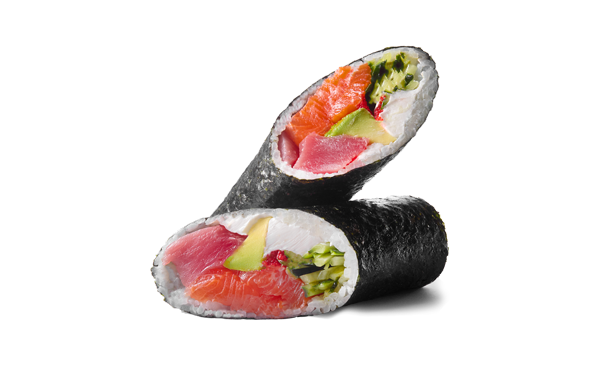 Суші шаурма з лососем