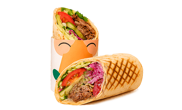 Лаффа з яловичиною та сиром