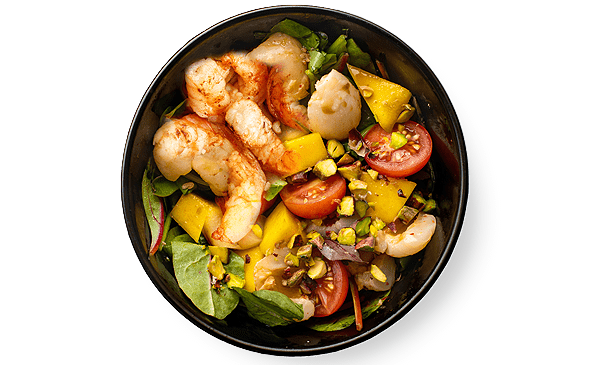 Тигрові креветки з ананасом